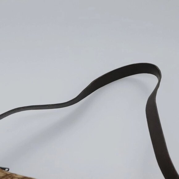 Christian Dior Trotter Canvas Shoulder Bag Beige Brown gold Auth - Picture 10 of 16